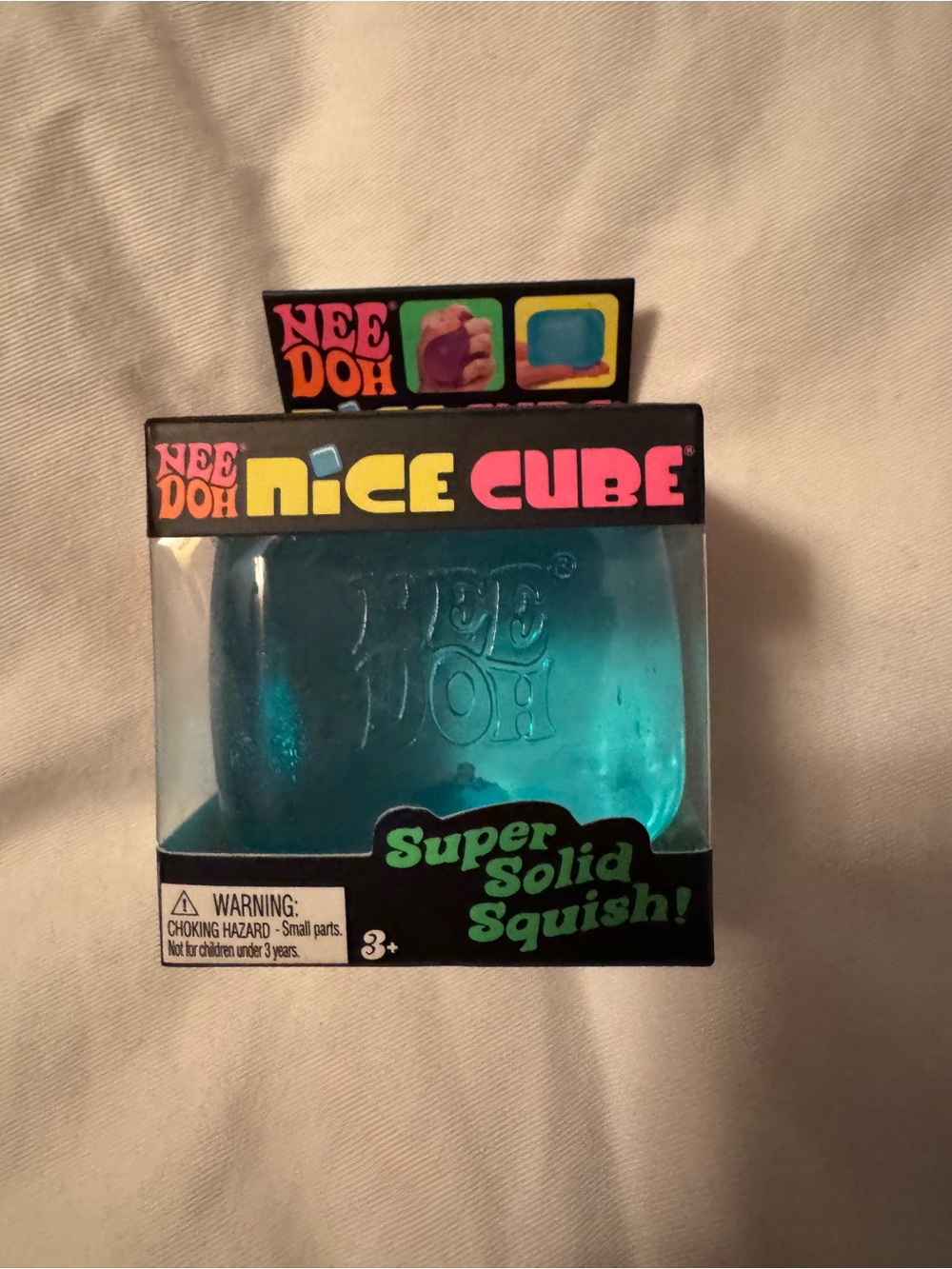 NIB Nice Cube Super Solid Squish - Blue